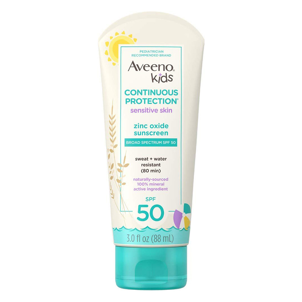 Tubo de 88 ml de protector solar Aveeno Kids Continuous Protection