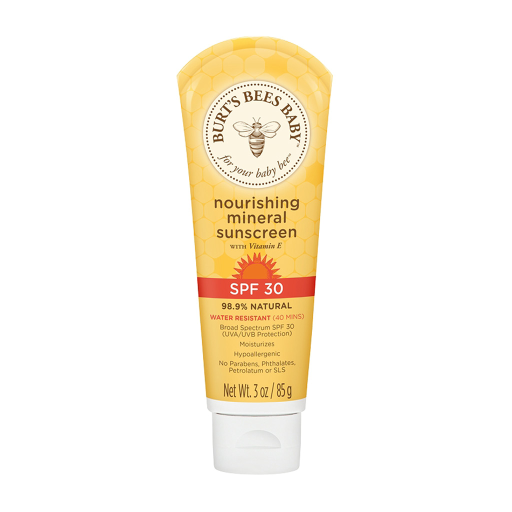 Tubo de 85 g de protector solar nutritivo Burts Bees - una opción orientada a lo natural de alta disponibilidad